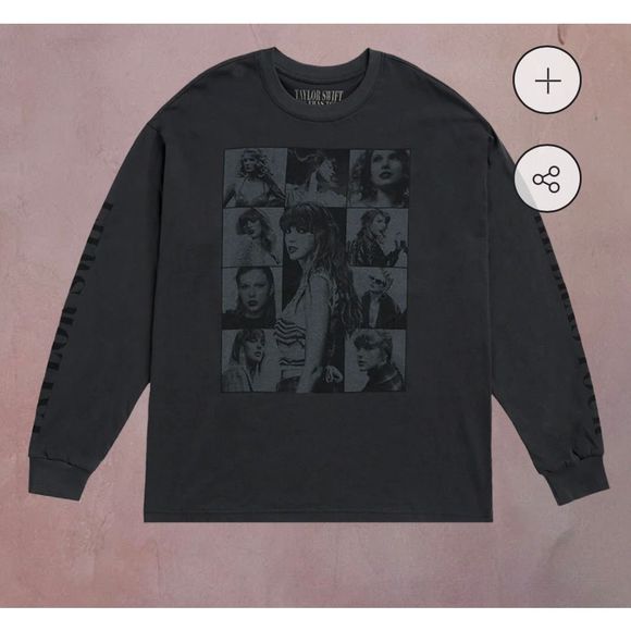 Taylor Swift Sweaters - NWT TAYLOR SWIFT THE ERAS TOUR BLACK LONG SLEEVE T-SHIRT size Large